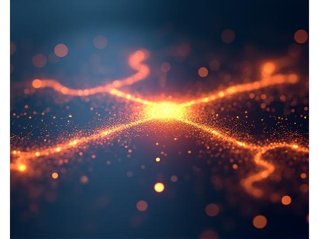 Abstract depiction of a data flow representing audience preferences influencing narrative paths.