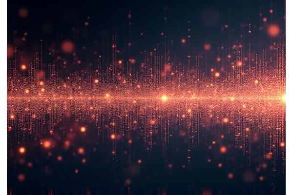 Abstract representation of ancient Middle Eastern patterns intertwined with glowing digital data streams.