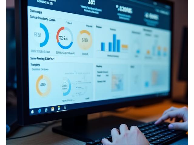 Dashboard view of cinema management software showing showtimes and operational metrics.