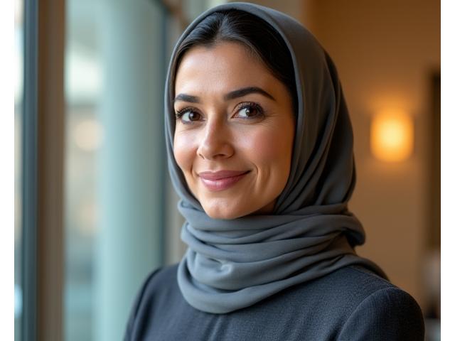 Portrait of Dr. Amina Al-Haj, Lead Cultural Strategist